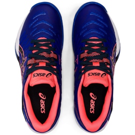Pantofi de handbal Asics Blast Ff 2 1072A046 400 albastru albastru 2