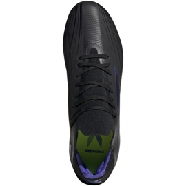 Ghete de fotbal Adidas X Speedflow.2 Fg M FY3288 negru, negru, violet negru 1