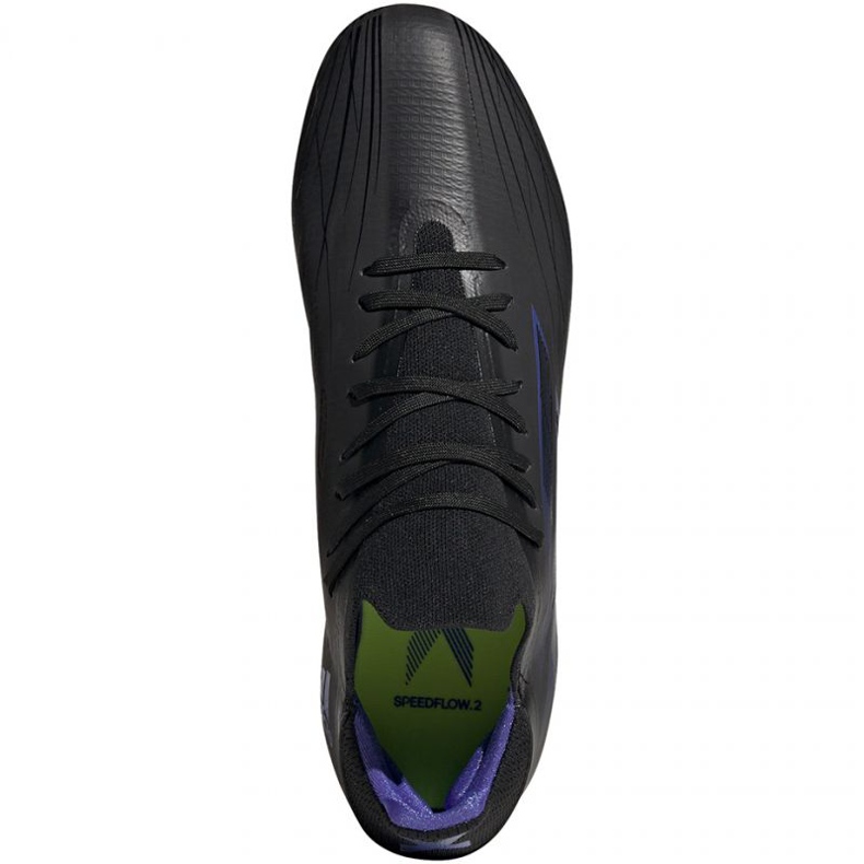 Ghete de fotbal Adidas X Speedflow.2 Fg M FY3288 negru, negru, violet negru 1