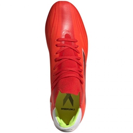 Ghete de fotbal Adidas X Speedflow.2 Fg M FY3289 roșu portocale si rosii 1