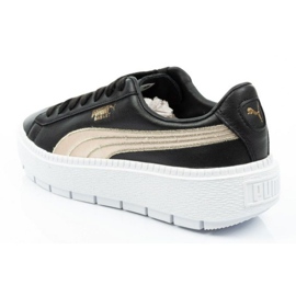 Puma Suede Platform Trace W 367728 01 negru de aur 4