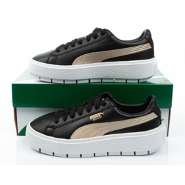 Puma Suede Platform Trace W 367728 01 negru de aur 9