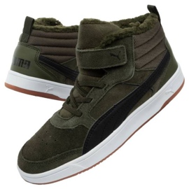Pantofi Puma Rebound Street Sd Fur Ps 367869 02 verde 1