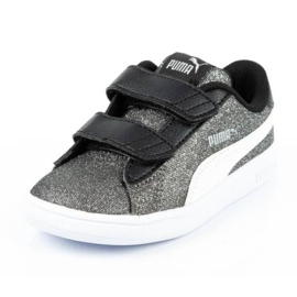 Puma Smash V2 Glitz Glam Jr 367380 04 negru argint 2