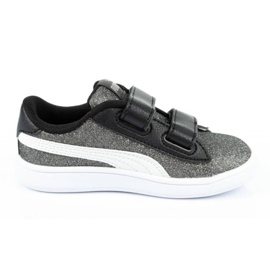 Puma Smash V2 Glitz Glam Jr 367380 04 negru argint 3