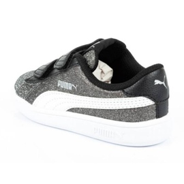 Puma Smash V2 Glitz Glam Jr 367380 04 negru argint 4