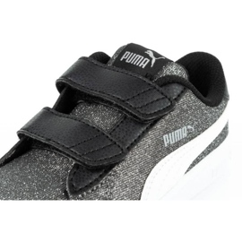 Puma Smash V2 Glitz Glam Jr 367380 04 negru argint 5
