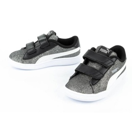 Puma Smash V2 Glitz Glam Jr 367380 04 negru argint 7
