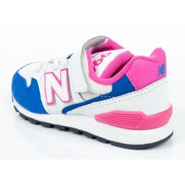 Pantofi New Balance Jr YV996DC alb albastru roz 4