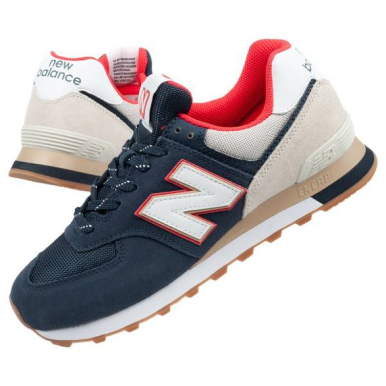 New Balance M Ml574Skb bej alb roșu albastru marin 1