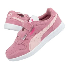 Pantofi Puma Icra Jr 360756 35 alb roz 1