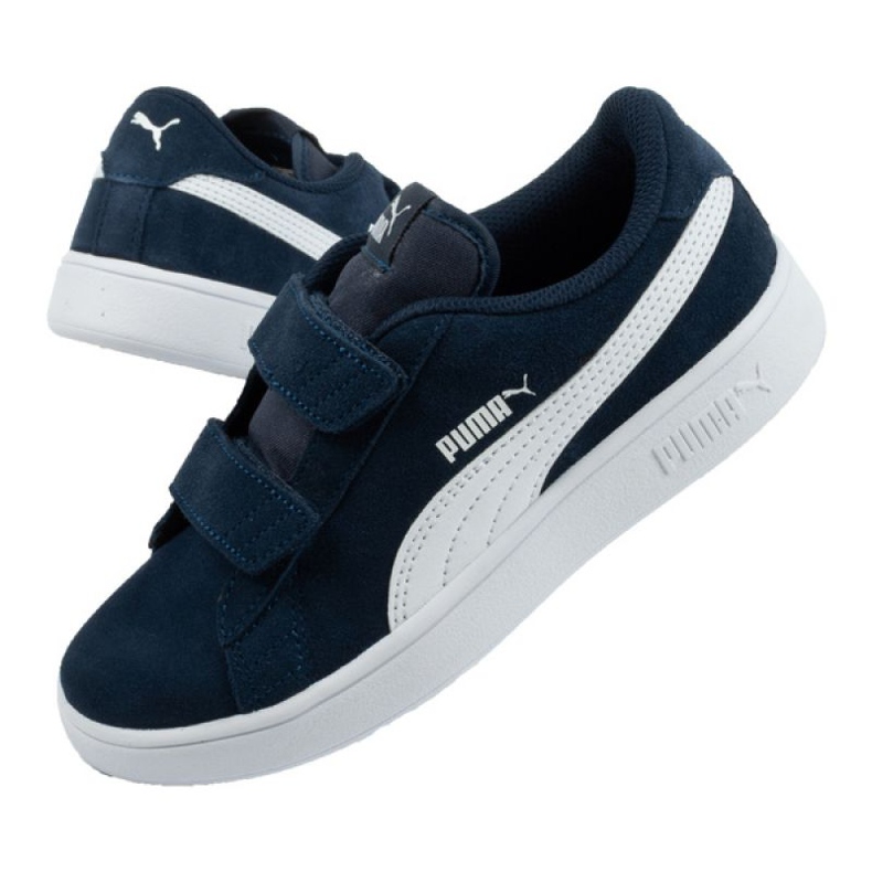 Puma Smash v2 Jr 365177 02 negru albastru marin 1