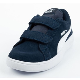 Puma Smash v2 Jr 365177 02 negru albastru marin 2