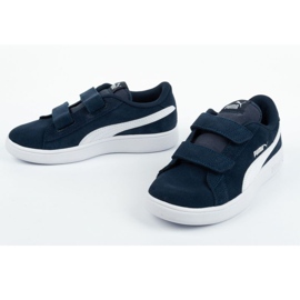 Puma Smash v2 Jr 365177 02 negru albastru marin 7