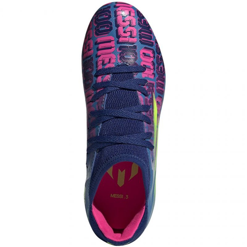 Ghete de fotbal Adidas X Speedflow Messi.3 Fg Jr FY6932 multicolor albastru 1 Ghete de fotbal Adidas X Speedflow Messi.3 Fg Jr FY6932 multicolor albastru 1