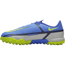 Pantofi de fotbal Nike Phantom GT2 Academy Tf Jr DC0817 570 gri, albastru albastru 2