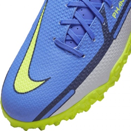 Pantofi de fotbal Nike Phantom GT2 Academy Tf Jr DC0817 570 gri, albastru albastru 3