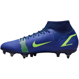Pantofi de fotbal Nike Mercurial Superfly 8 Academy SG-PRO Ac M CW7432 474 albastru albastru 2