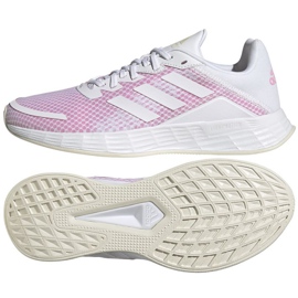 Pantofi de alergat Adidas Duramo Sl KW H04631 alb roz 1