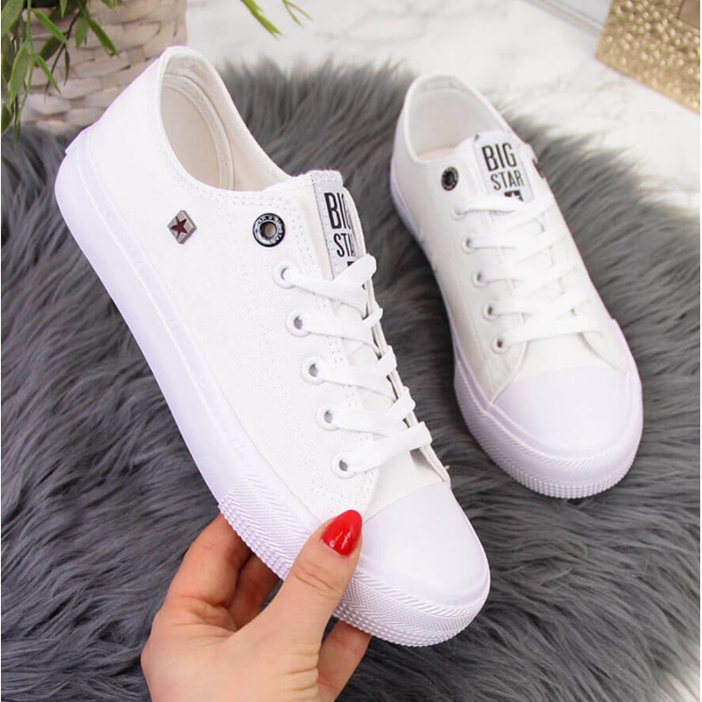 Tenisi low-top Big Star W AA274010 alb 1