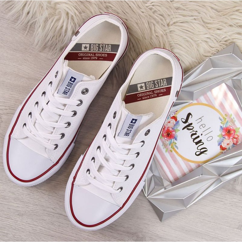 Pantofi albi Big Star W DD274336 2