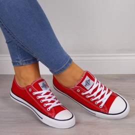 Adidași din material textil redus NEWS W EVE8D roșu roşu albastru marin 2
