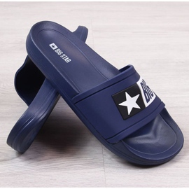 Șlapi de plajă Big Star DD274A265, bleumarin albastru 1