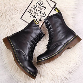 Ghete izolate din piele Filippo W PAW77A negru 7