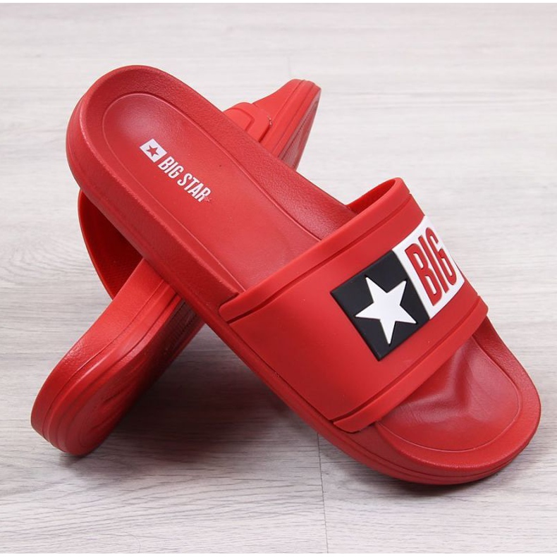 Papuci de piscină Big Star M DD174702 roșu roşu 1