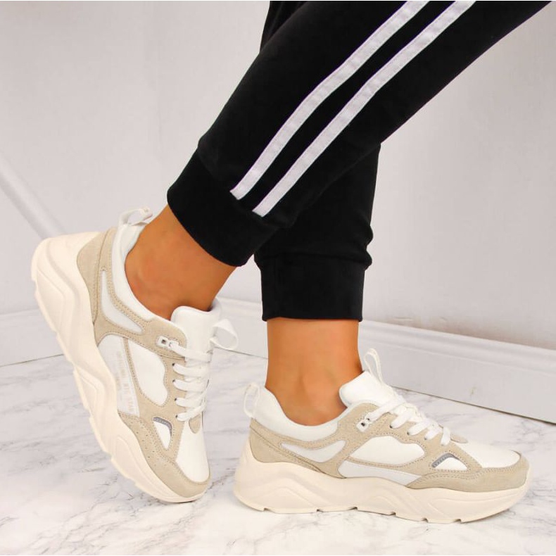 Adidași pe platforma Big Star W GG274657 alb 2