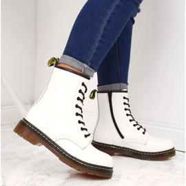 Cizme izolate din piele Filippo W PAW77B alb galben 2
