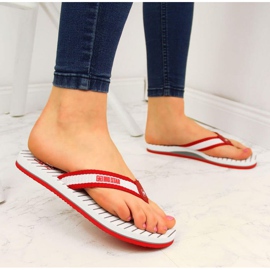 Șlapi de plajă Big Star W DD274A249 roșii alb roșu 2