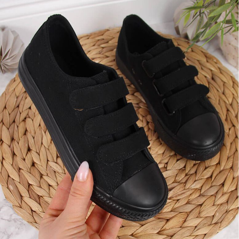 Adidași low-top Atletico Jr ATC387A negru roșu 1