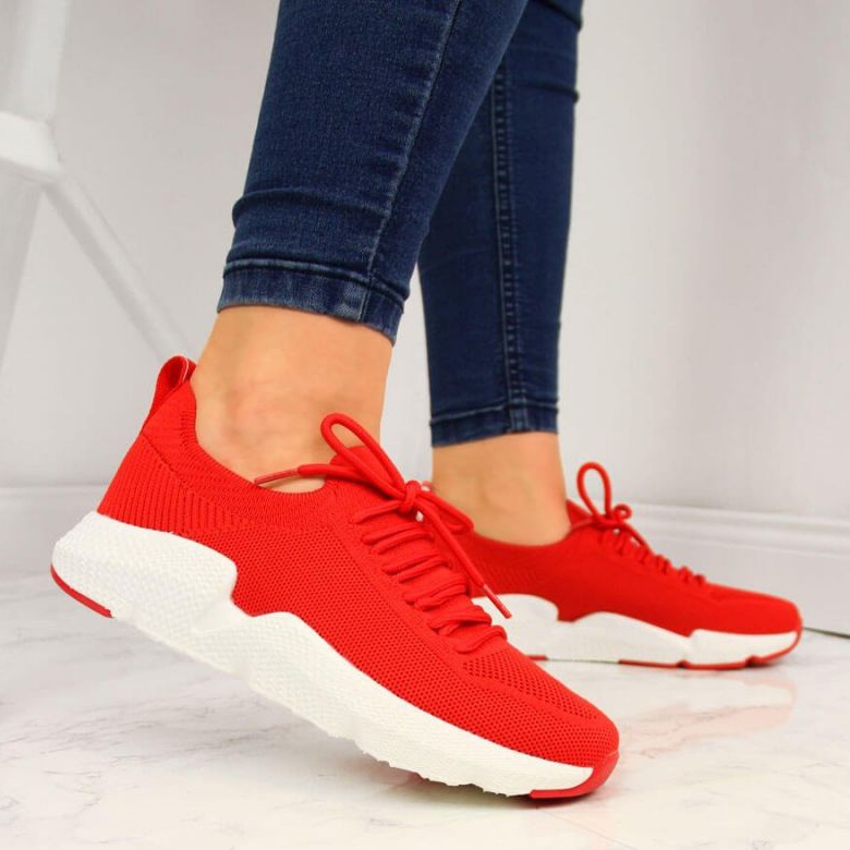 Adidasi Big Star W DD274580 roșii alb roșu 2