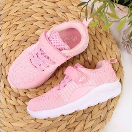 Pantofi Befado BEF27A Jr roz alb 3