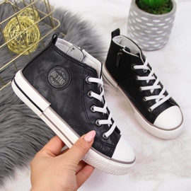 Adidași din piele ecologică Big Star Jr II374003 negru 1