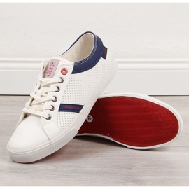 Adidași scăpați din piele ecologică Cross Jeans M II1R4005C alb 1 Adidași scăpați din piele ecologică Cross Jeans M II1R4005C alb 1