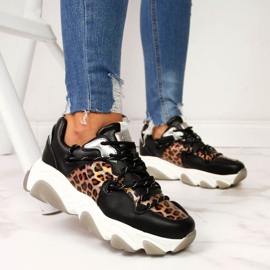 Adidasi Goe W II2N4067 leopard bej maro negru argint 2