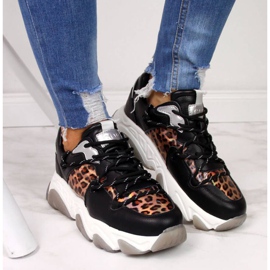 Adidasi Goe W II2N4067 leopard bej maro negru argint 3