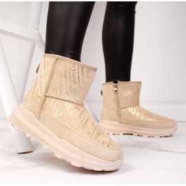 Cizme de zăpadă piele de căprioară News W EVE311B bej 2