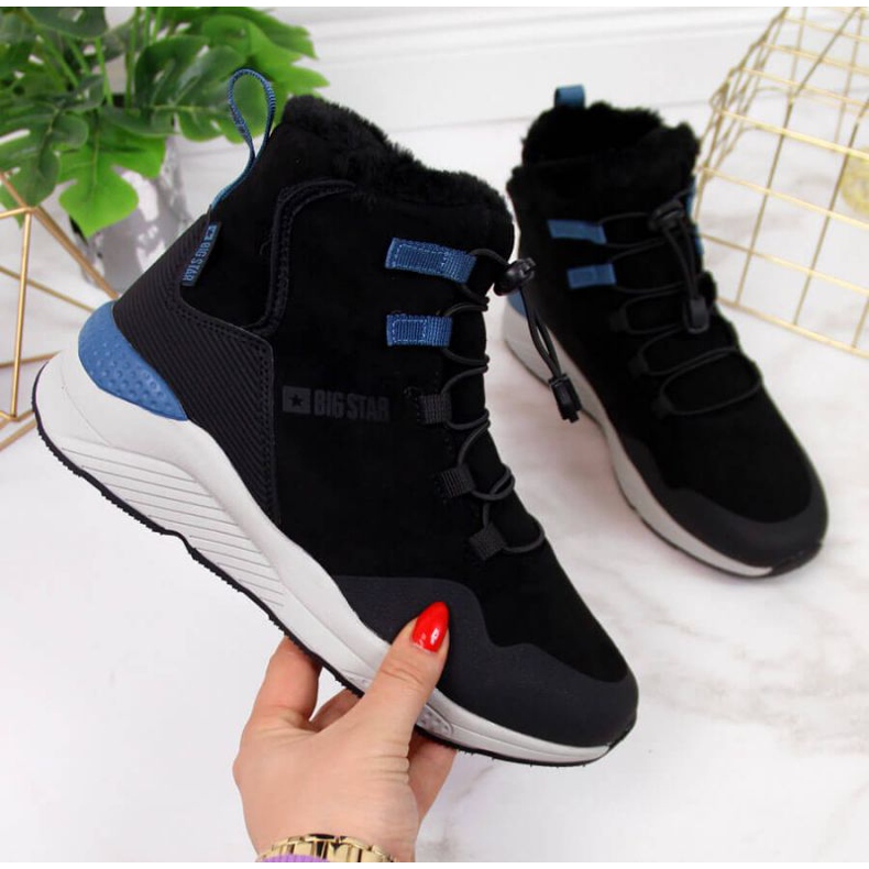 Ghete negre cu zăpadă izolate Big Star W II274261 negru 1