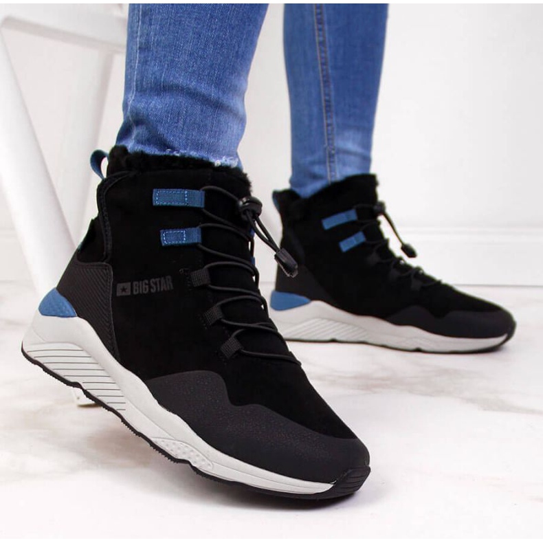 Ghete negre cu zăpadă izolate Big Star W II274261 negru 2