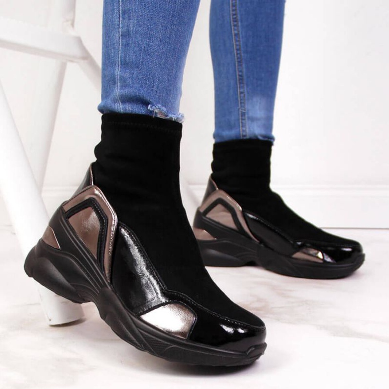 Pantofi cu toc negru marca T.Sokolski W SCA140 2