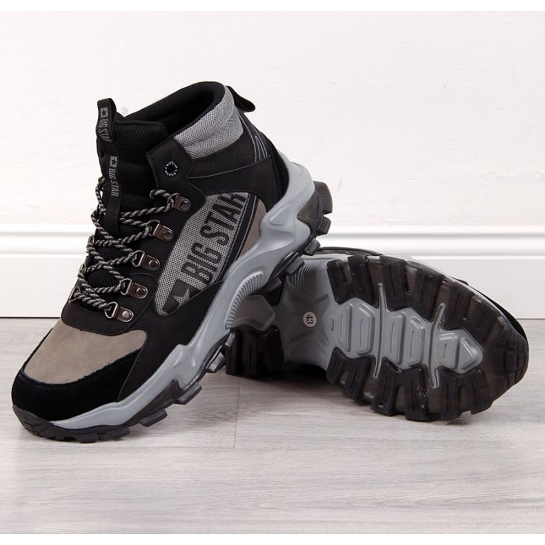 Cizme gri Big Star M INT1625B 1