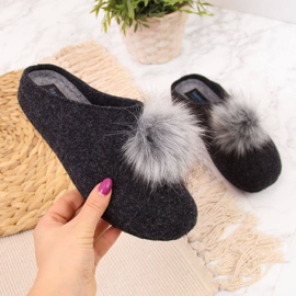 Papuci Panto Fino W INT1626A negru 1