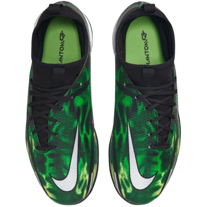 Pantofi de fotbal Nike Phantom GT2 Academy Df Ic Sw Jr DM0740 003 verde verde 1