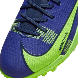 Pantofi de fotbal Nike Mercurial Vapor 14 Academy Tf Jr CV0822 474 albastru verde albastru 3