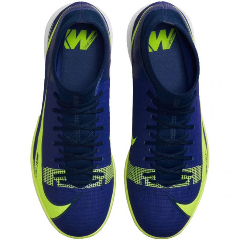 Pantofi de fotbal Nike Mercurial Superfly 8 Academy Ic M CV0847 474 albastru verde albastru 1