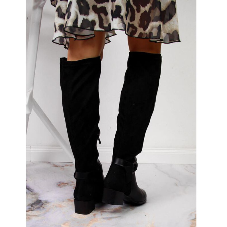 Cizme negre pe bloc Filippo W PAW302 negru 2