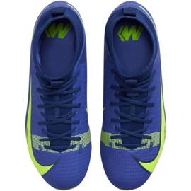 Pantofi de fotbal Nike Mercurial Superfly 8 Academy FG / MG Jr CV1127 474 regal, verde albastru 1